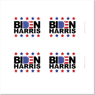 Joe Biden Kamala Harris Logo On White Posters and Art